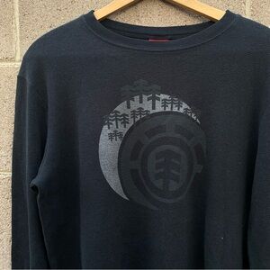 Vintage Element Shirt Mens Large Long Sleeve Thermal Y2K Skater Graphic Logo